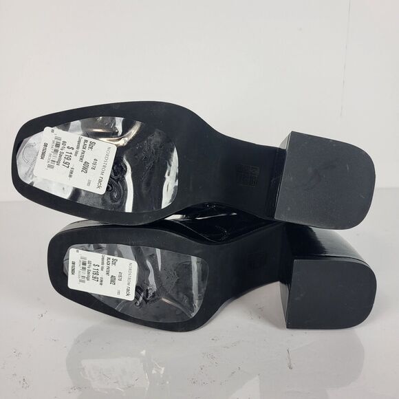 Free People Ruby Platform Boots Black Patent Leather wet look size 40 - Picture 14 of 14